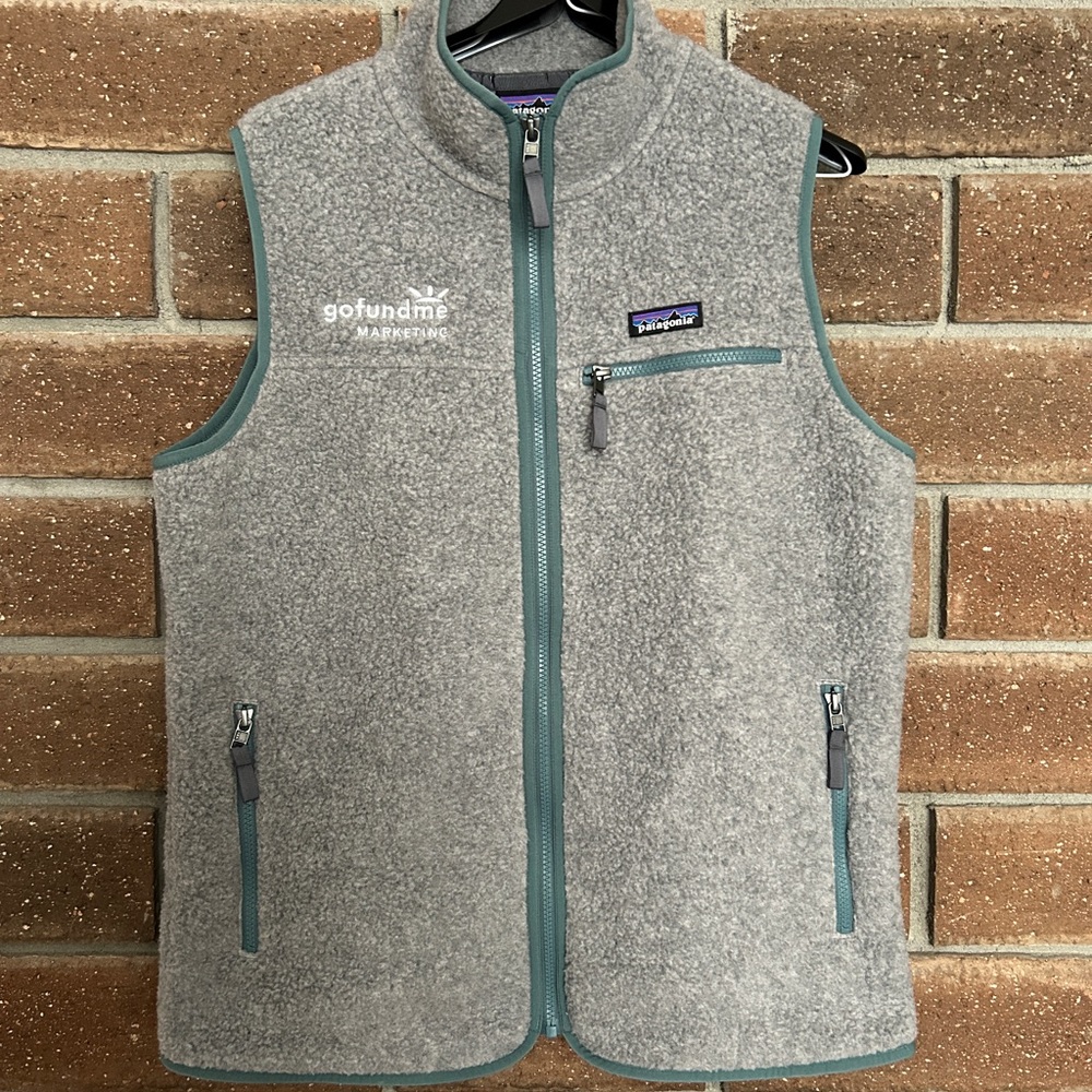 Patagonia Retro Pile Fleece vest | Grey w custom embroidery
